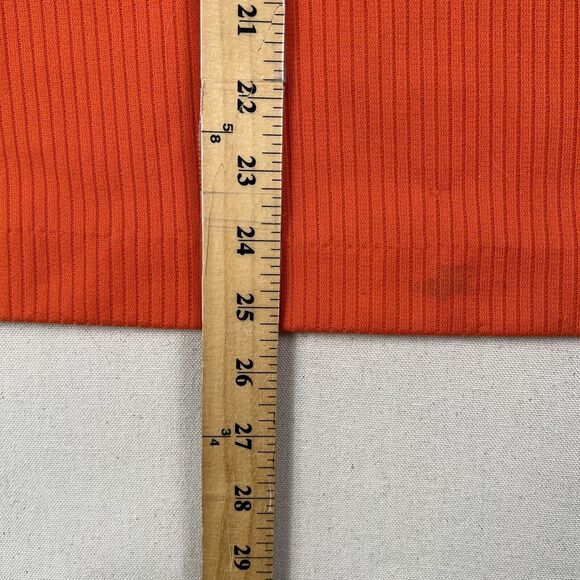 70s King Louie Double Knit Bowling Shirt Men’s Large Orange Short Sleeve 1/4 Zip - Picture 10 of 16